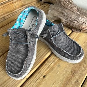 Hey Dude Wendy Sox Charcoal New size 7